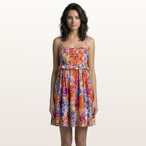 Floral Mini Sundress Smocked Back Summer Dress